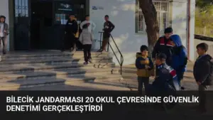Bilecik Jandarması 20 Okul Çevresinde Güvenlik Denetimi Gerçekleştirdi