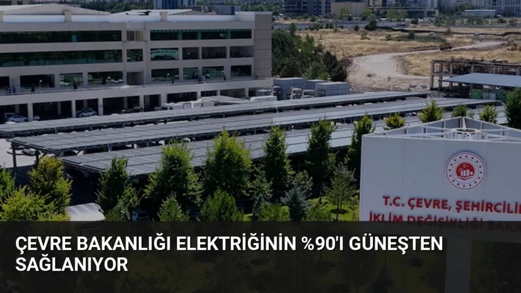 Çevre Bakanlığı Elektriğinin 'ı Güneşten Sağlanıyor