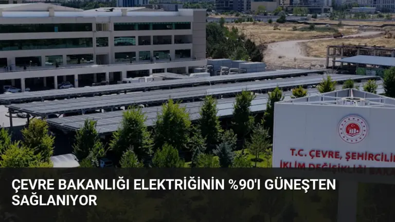 Çevre Bakanlığı Elektriğinin 'ı Güneşten Sağlanıyor