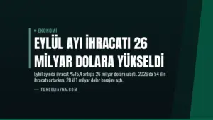 Eylül Ayı İhracatı 26 Milyar Dolara Yükseldi