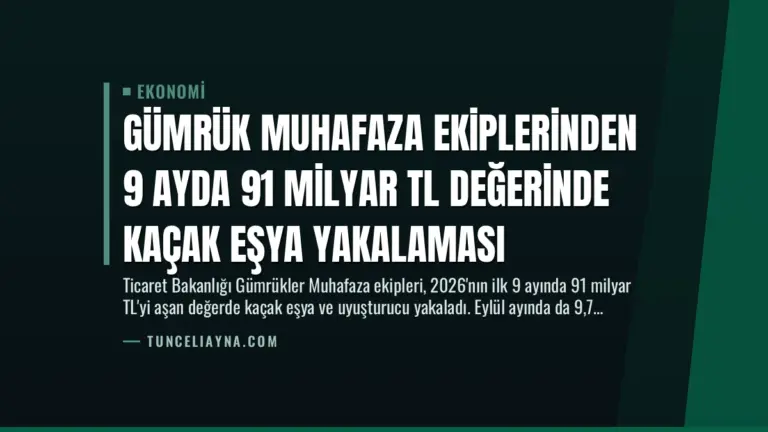 Gümrük Muhafaza Ekiplerinden 9 Ayda 91 Milyar TL Değerinde Kaçak Eşya Yakalaması