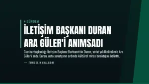 İletişim Başkanı Duran Ara Güler’i Anımsadı