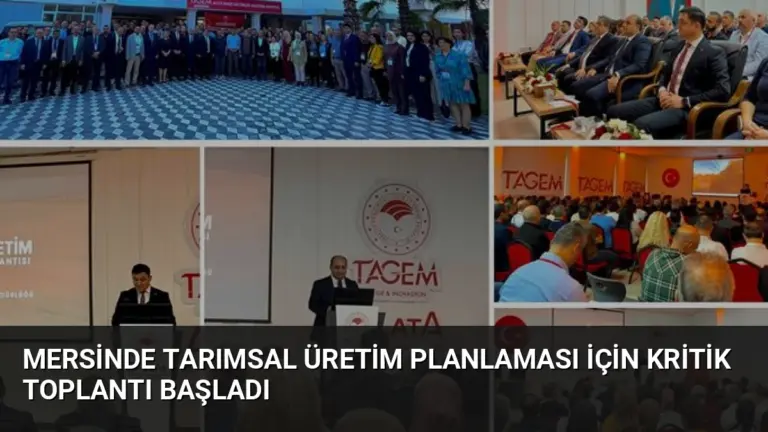 Mersinde Tarımsal Üretim Planlaması İçin Kritik Toplantı Başladı