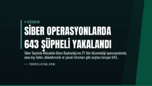 Siber Operasyonlarda 643 Şüpheli Yakalandı