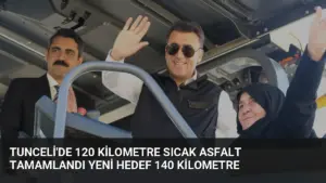 Tunceli’de 120 Kilometre Sıcak Asfalt Tamamlandı Yeni Hedef 140 Kilometre