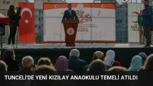 Tunceli’de Yeni Kızılay Anaokulu Temeli Atıldı