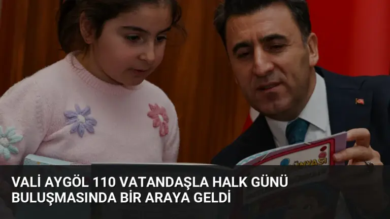 Vali Aygöl 110 Vatandaşla Halk Günü Buluşmasında Bir Araya Geldi