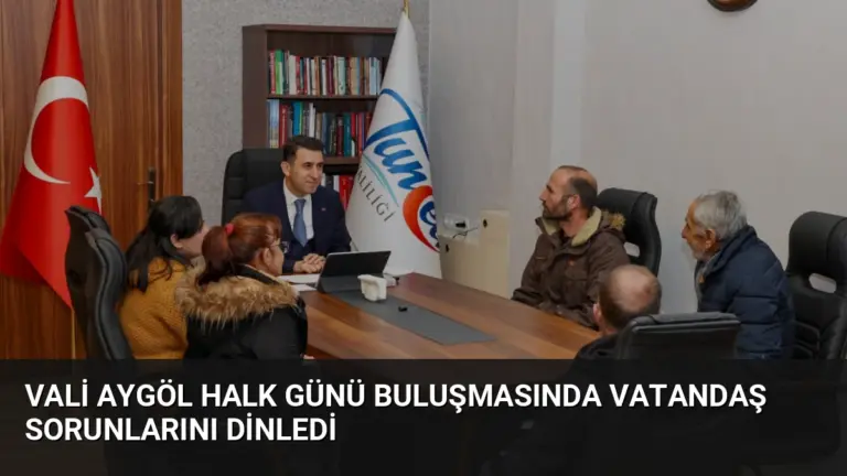 Vali Aygöl Halk Günü Buluşmasında Vatandaş Sorunlarını Dinledi