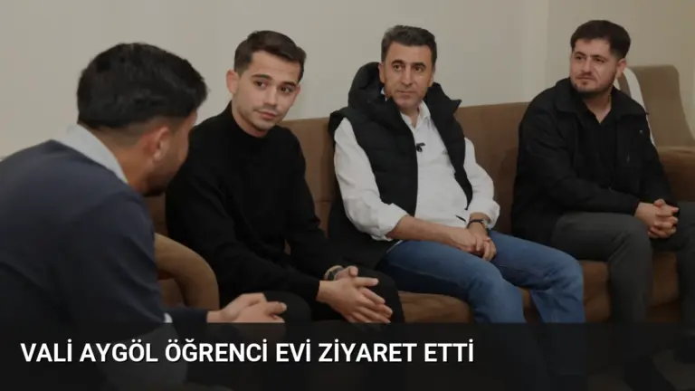 Vali Aygöl Öğrenci Evi Ziyaret Etti